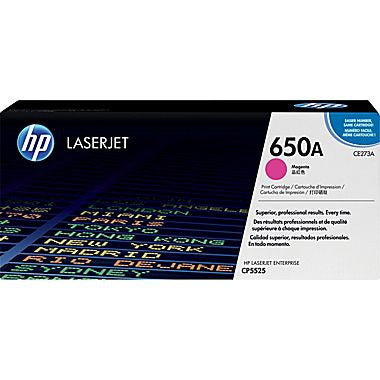 HP 650A (CE273A) Magenta Original LaserJet Toner Cartridge (15000 Yield)