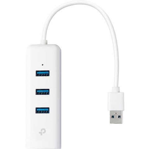 TP-LINK Technologies Co., Ltd USB 3.0 3-Port Hub & Gigabit Ethernet Adapter 2 in 1 USB Adapter